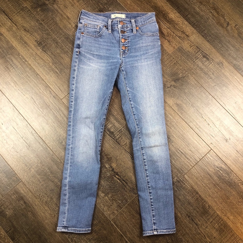Madewell Mid-Rise Skinny Crop Jeans Pants Denim 23
